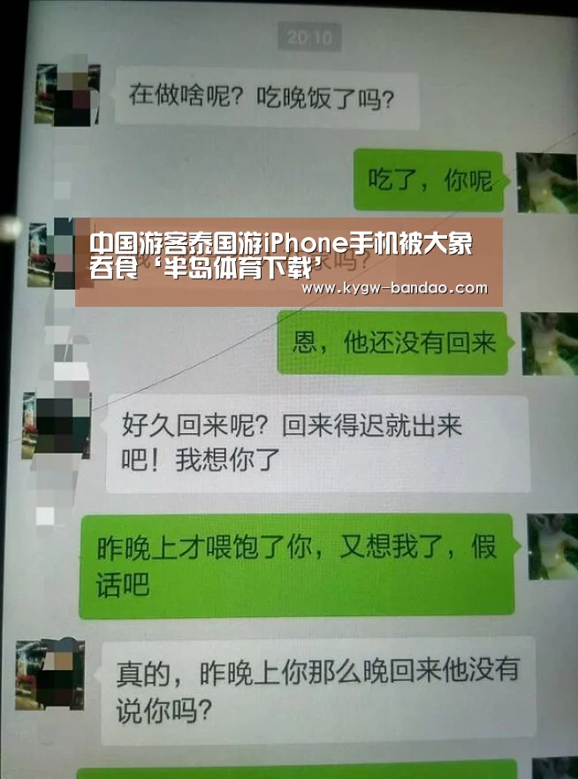 中国游客泰国游iPhone手机被大象吞食‘半岛体育下载’(图4) 半岛体育线上观看